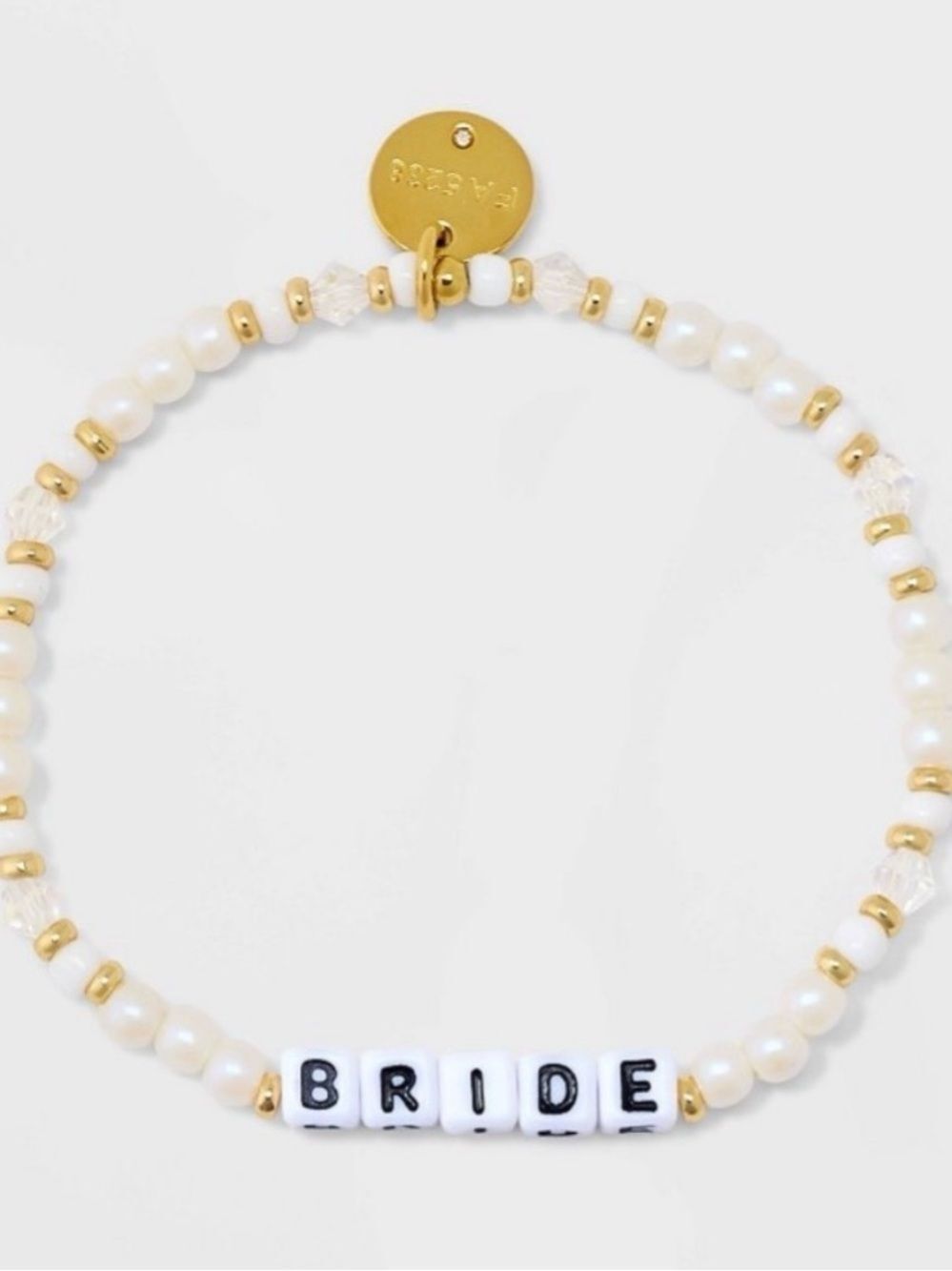 BRIDE Pearl & Gold Beaded Bracelet